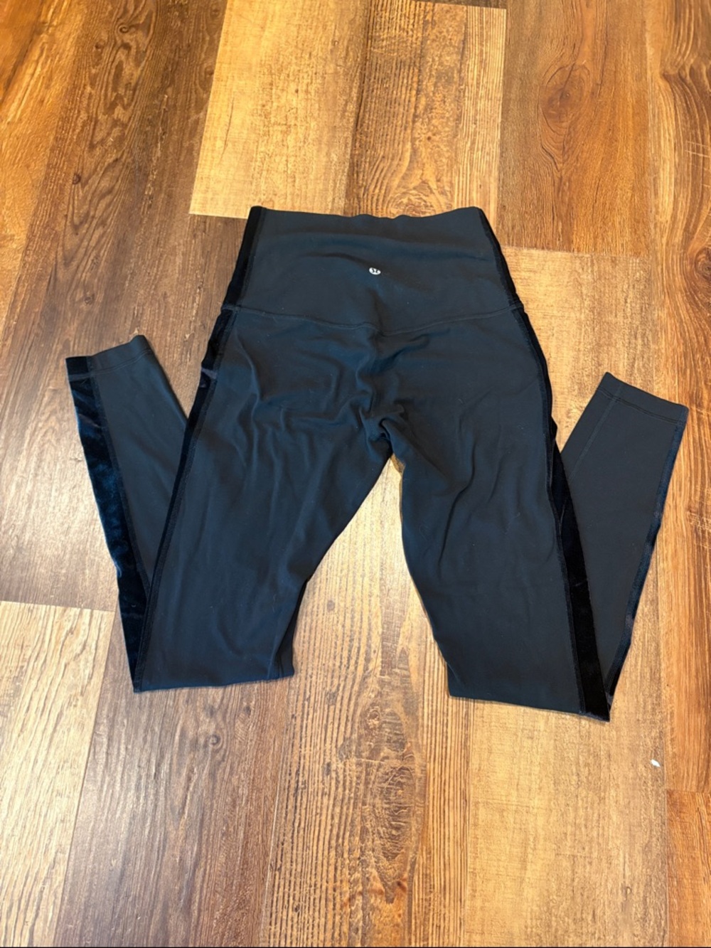 lululemon athletica Black High-Rise Leggings with Subtle Logo